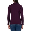 image:imageNautica Womens Long Sleeve Solid Collared Polo ShirtAubergine