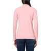 image:imageNautica Womens Long Sleeve Solid Collared Polo ShirtBridal Rose