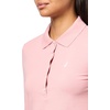 image:imageNautica Womens Long Sleeve Solid Collared Polo ShirtBridal Rose