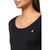 image:imageNautica Womens Long Sleeve Solid Scoop Neck Cotton TShirtBlack