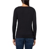 image:imageNautica Womens Long Sleeve Solid Scoop Neck Cotton TShirtBlack