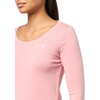 image:imageNautica Womens Long Sleeve Solid Scoop Neck Cotton TShirtBridal Rose