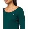 image:imageNautica Womens Long Sleeve Solid Scoop Neck Cotton TShirtForest