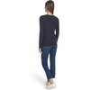 image:imageNautica Womens Long Sleeve Solid Scoop Neck Cotton TShirtNight Sky
