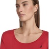 image:imageNautica Womens Long Sleeve Solid Scoop Neck Cotton TShirtSamba