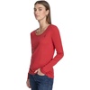 image:imageNautica Womens Long Sleeve Solid Scoop Neck Cotton TShirtSamba