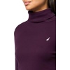 image:imageNautica Womens Long Sleeve Solid Turtleneck ShirtAubergine
