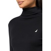 image:imageNautica Womens Long Sleeve Solid Turtleneck ShirtBlack