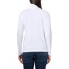 image:imageNautica Womens Long Sleeve Solid Turtleneck ShirtBright White