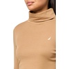 image:imageNautica Womens Long Sleeve Solid Turtleneck ShirtTigers Eye