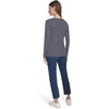 image:imageNautica Womens Long Sleeve Striped Scoop Neck TShirtNight SkyBright White