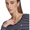 image:imageNautica Womens Long Sleeve Striped Scoop Neck TShirtNight SkyBright White
