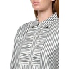 image:imageNautica Womens Lurex Pleated Long Sleeve Collared Striped ShirtNight Sky Multi