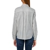 image:imageNautica Womens Lurex Pleated Long Sleeve Collared Striped ShirtNight Sky Multi