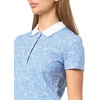 image:imageNautica Womens Polo Short Sleeve Button Placket PoloBlue Haze Multi