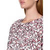 image:imageNautica Womens Printed Long Sleeve Tie Front Woven Popover TopIvory Multi