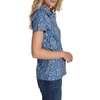 image:imageNautica Womens Short Sleeve Collared Cotton Interlock Soft Touch PoloFrench Blue Multi