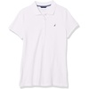 image:imageNautica Womens Short Sleeve Cotton Polo ShirtBright White