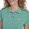 image:imageNautica Womens Short Sleeve Cotton Polo ShirtCrme De Menthe