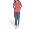 image:imageNautica Womens Short Sleeve Cotton Polo ShirtPeony