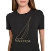 image:imageNautica Womens Short Sleeve Crew Neckline TShirtBlack