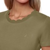 image:imageNautica Womens Short Sleeve Crew Neckline TShirtBurnt Olive