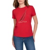 image:imageNautica Womens Short Sleeve Crew Neckline TShirtHaute Red