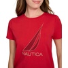 image:imageNautica Womens Short Sleeve Crew Neckline TShirtHaute Red