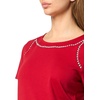 image:imageNautica Womens Short Sleeve Crewneck TShirtHaute Red
