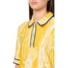 image:imageNautica Womens Short Sleeve Knit Paisley Print Collared PoloGoldenrodIvory