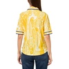 image:imageNautica Womens Short Sleeve Knit Paisley Print Collared PoloGoldenrodIvory