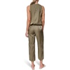 image:imageNautica Womens Short Sleeve Linen Blend Button Up Collared Camp ShirtNew Burnt Olive