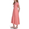 image:imageNautica Womens Short Sleeve Midi Tiered Solid DressBloom