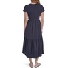 image:imageNautica Womens Short Sleeve Midi Tiered Solid DressNight Sky