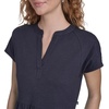 image:imageNautica Womens Short Sleeve Midi Tiered Solid DressNight Sky