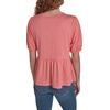 image:imageNautica Womens Short Sleeve Peplum Solid Bow Detail TopBloom