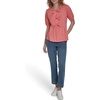 image:imageNautica Womens Short Sleeve Peplum Solid Bow Detail TopBloom