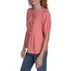 image:imageNautica Womens Short Sleeve Peplum Solid Bow Detail TopBloom