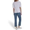 image:imageNautica Womens Short Sleeve Peplum Solid Bow Detail TopBright White