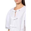 image:imageNautica Womens Short Sleeve Poplin Peplum Tie Front TopBright White