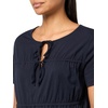 image:imageNautica Womens Short Sleeve Tie Front Knit TopNight Sky