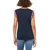 image:imageNautica Womens Solid Cotton VNeck Sleeveless TopNight Sky