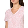 image:imageNautica Womens Solid VNeck Short Sleeve TShirt ShirtBridal RoseBright White