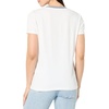 image:imageNautica Womens Solid VNeck Short Sleeve TShirt ShirtBright White