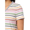 image:imageNautica Womens Solid VNeck Short Sleeve TShirt ShirtBright White Multi