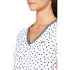 image:imageNautica Womens Solid VNeck Short Sleeve TShirt ShirtBright WhiteSky Captain