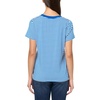 image:imageNautica Womens Solid VNeck Short Sleeve TShirt ShirtCeruleanWhiteWhite