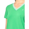 image:imageNautica Womens Solid VNeck Short Sleeve TShirt ShirtFern