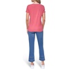 image:imageNautica Womens Solid VNeck Short Sleeve TShirt ShirtMineral Red