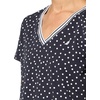 image:imageNautica Womens Solid VNeck Short Sleeve TShirt ShirtNight SkyBright White